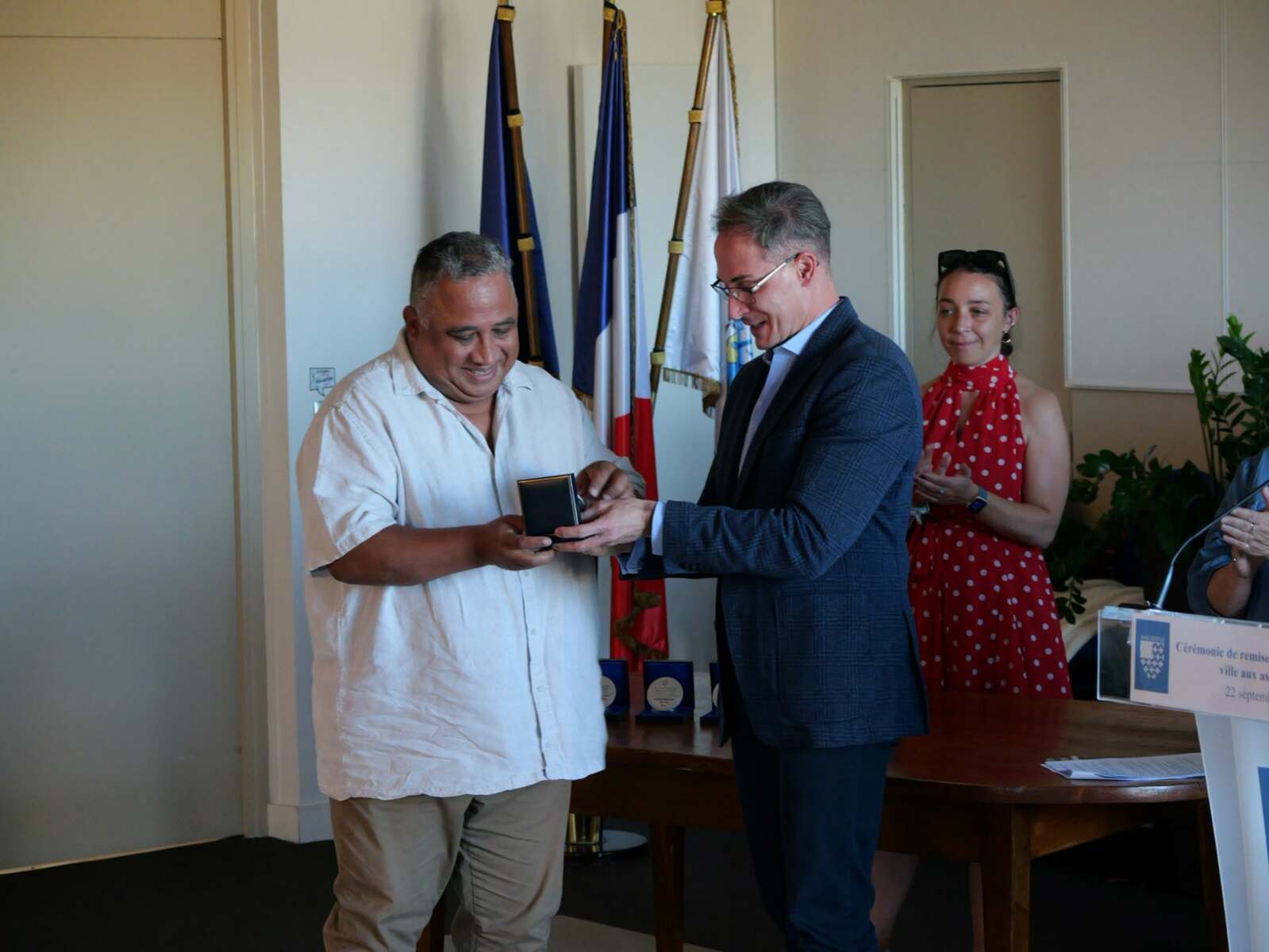 Médaille de la ville décernée à l'ASMTT