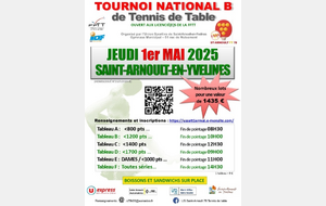 Tournoi de ST Arnoult 2026
