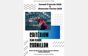 CRITÉRIUM DES CLUBS 2026