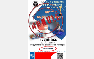ANNULATION DU 40ème ANNIVERSAIRE DU CLUB